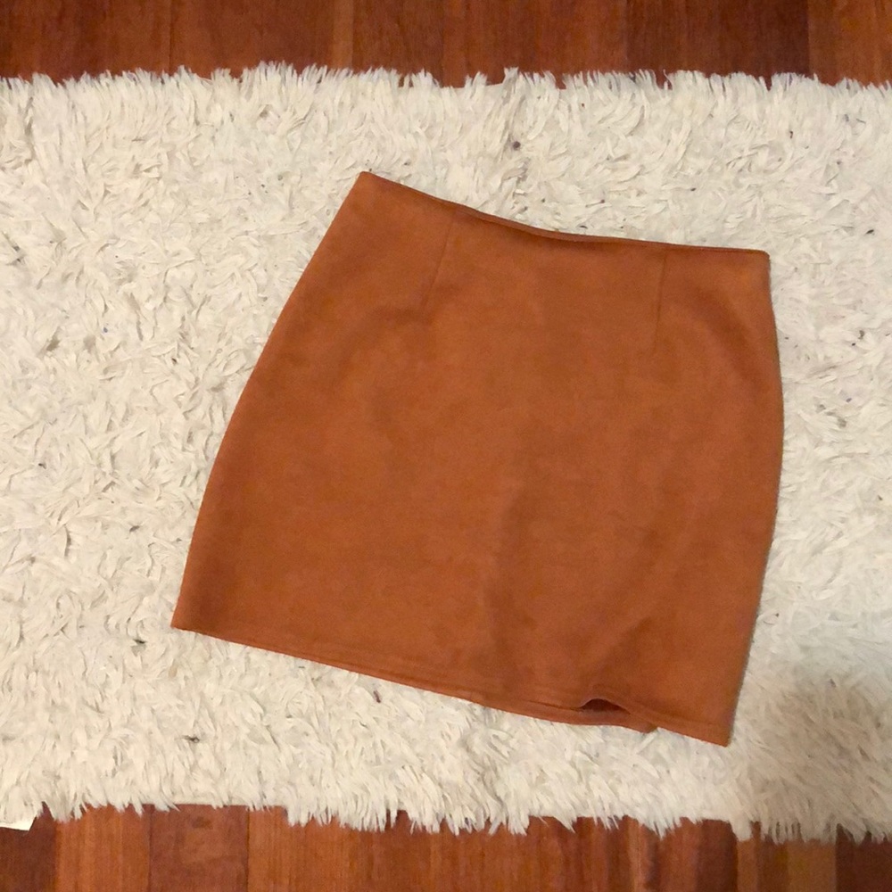 TEMT: Rustic orange A Line skirt
